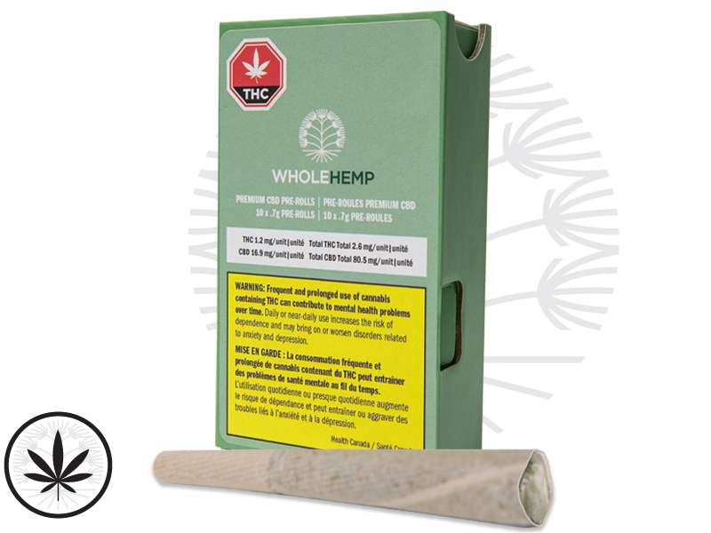 WholeHemp Premium CBD Pre-Rolls